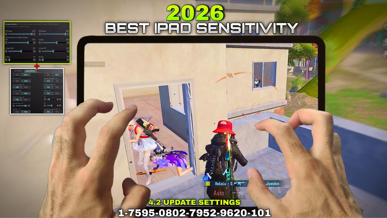 Ipad Air (5th generation) BGMI BEST SENSITIVITY & CONTROL Settings reveal 2026 😱 PUBG/BGMI