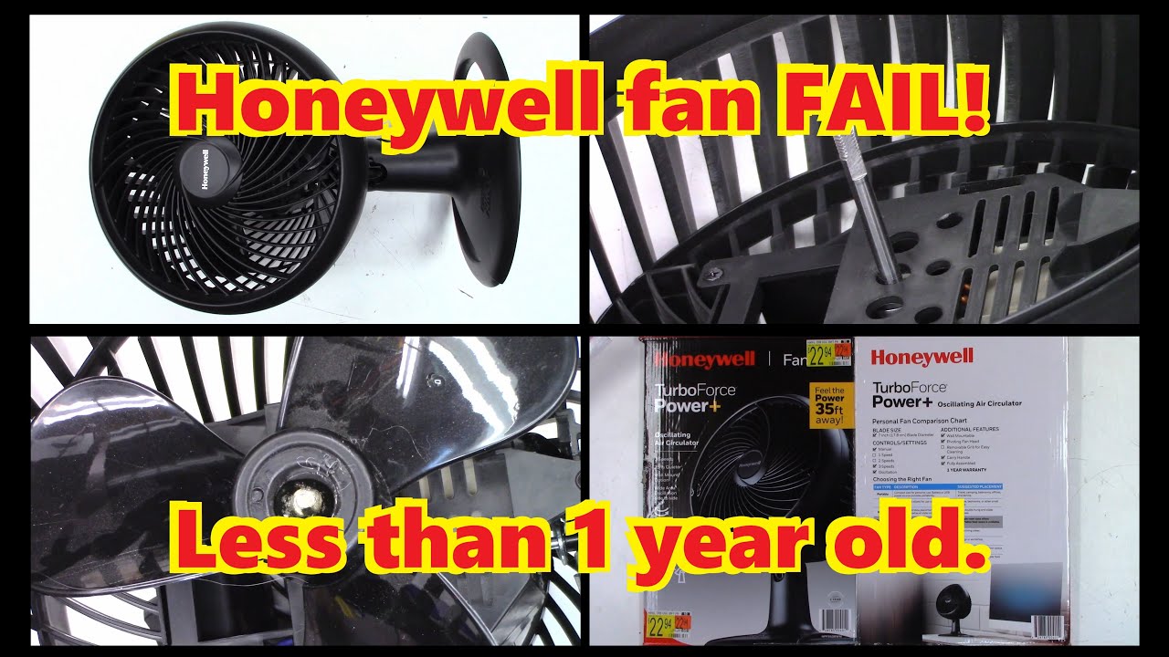 Honeywell Fan FAIL - Less than 1 year old