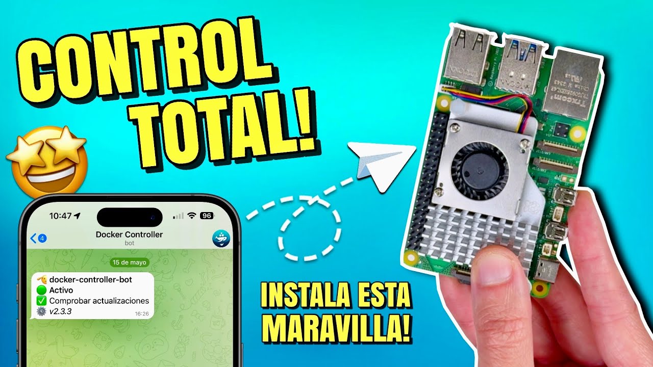 La App MAS ALUCINANTE que tengo en mi Raspberry Pi 5! 🤩 | Docker Controller Bot
