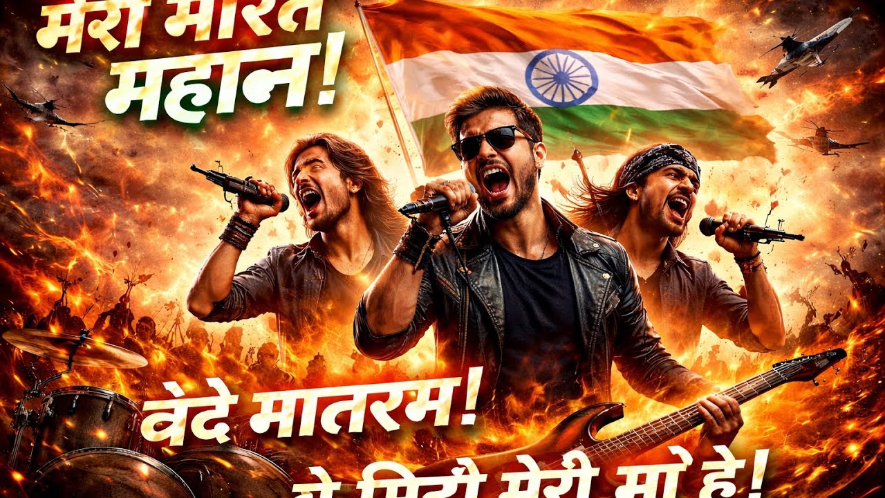 मेरा भारत महान | Vande Mataram Rock Anthem 🇮🇳🔥 | Desh Bhakti Song