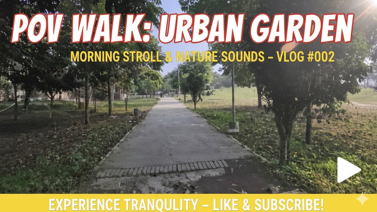 4k Pov Walk in Amritsar Rose Garden 🌸 