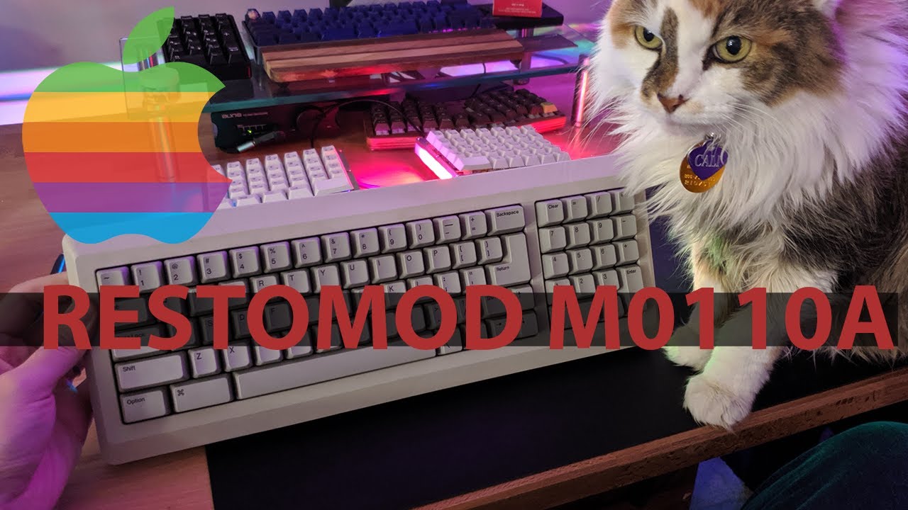 Restoration of a 1989 Macintosh Plus Keyboard (M0110A) - RESTOMOD #01