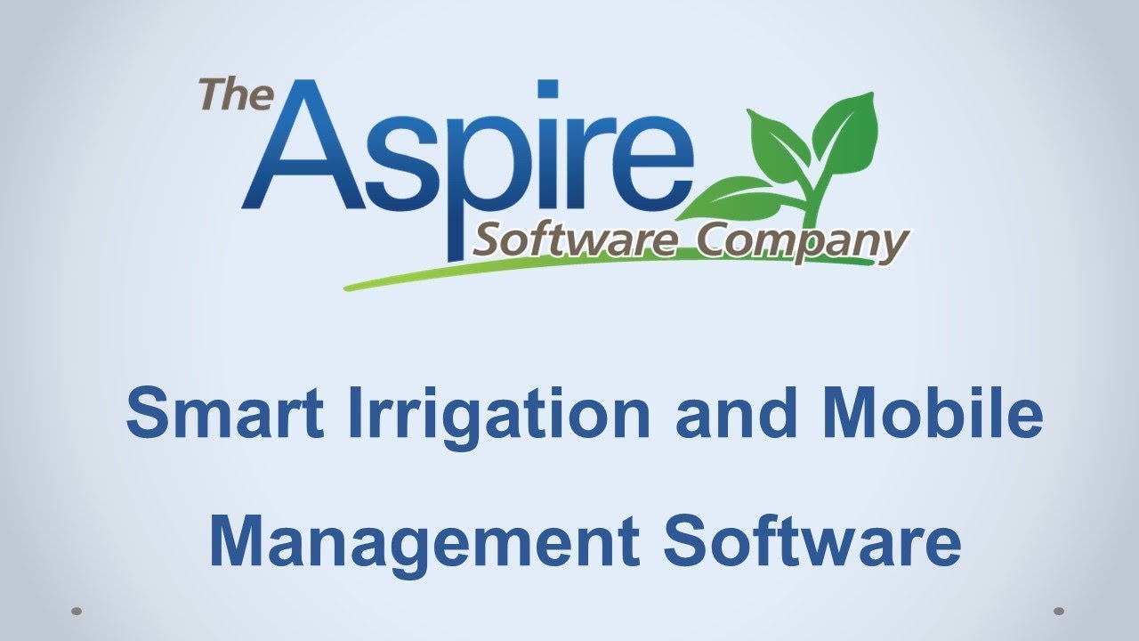 Smart Irrigation and Mobile Management Software