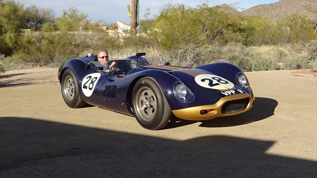 REAL 1958 Lister Jaguar Knobbly Body Race Car & Engine Sound on My Car Story with Lou Costabile