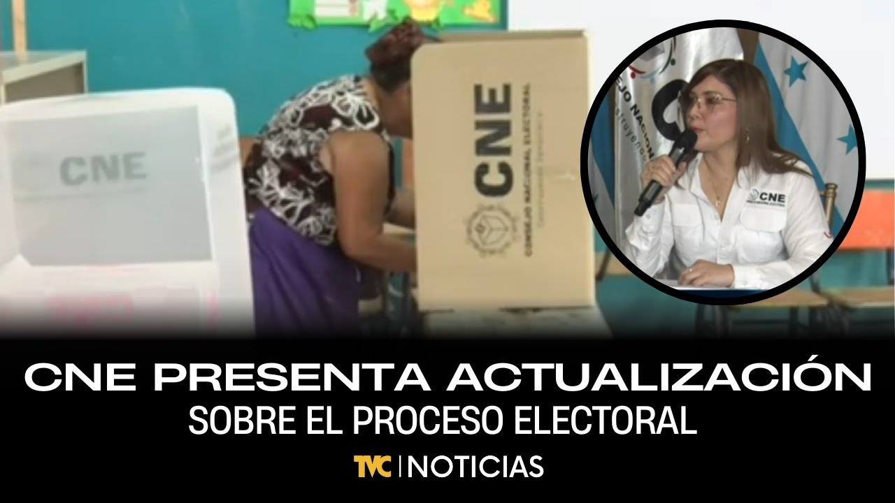 CNE presenta una actualizaci&oacute;n sobre el proceso electoral