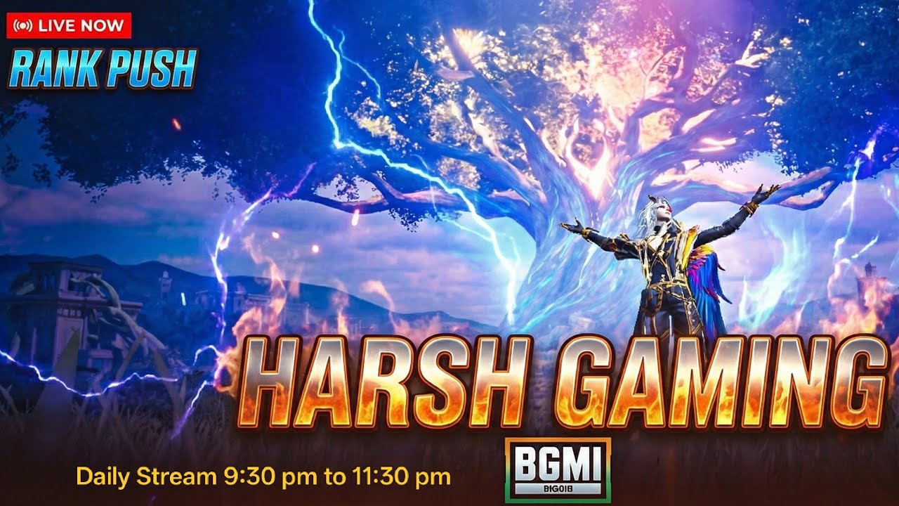 HARSH GAMING LIVE | BGMI Rank Push 👑 | Intense 1v4 Clutches 😱 | Road to Dominator