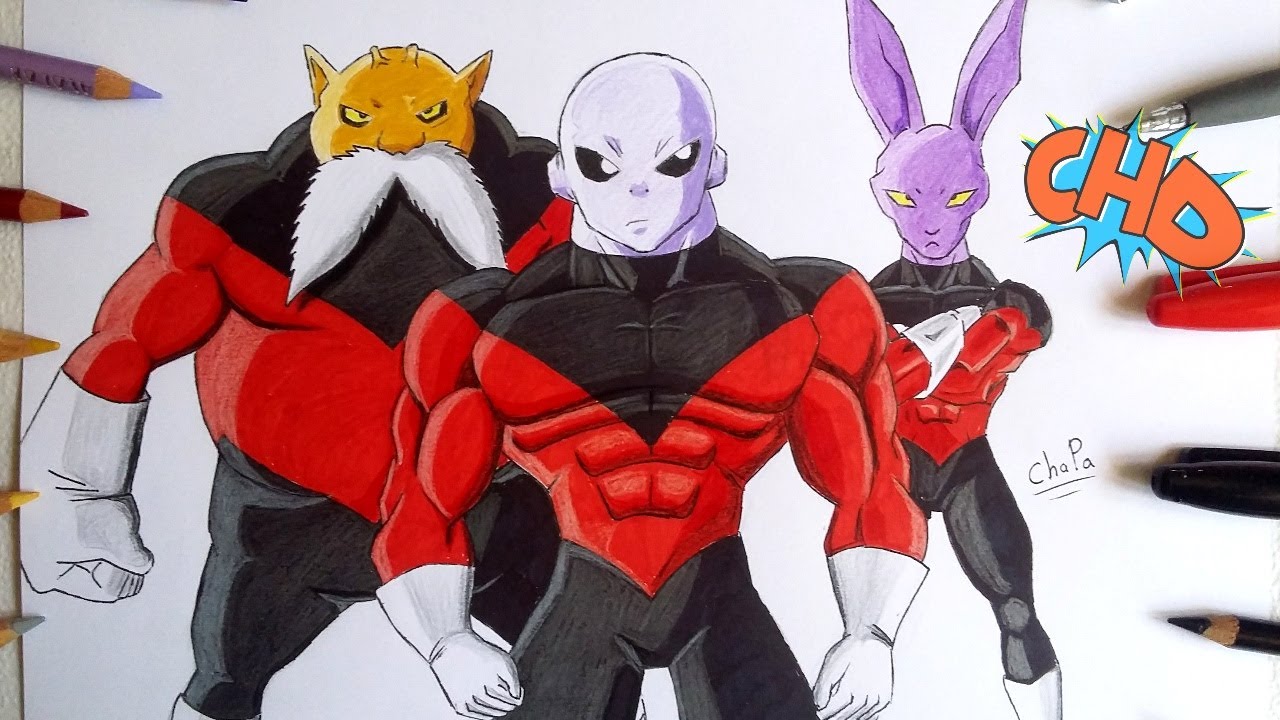 DIBUJANDO A JIREN,TOPPO Y DYSPO DRAGON BALL SUPER / DRAWING JIREN, TOPPO AND DYSPO DRAGON BALL SUPER