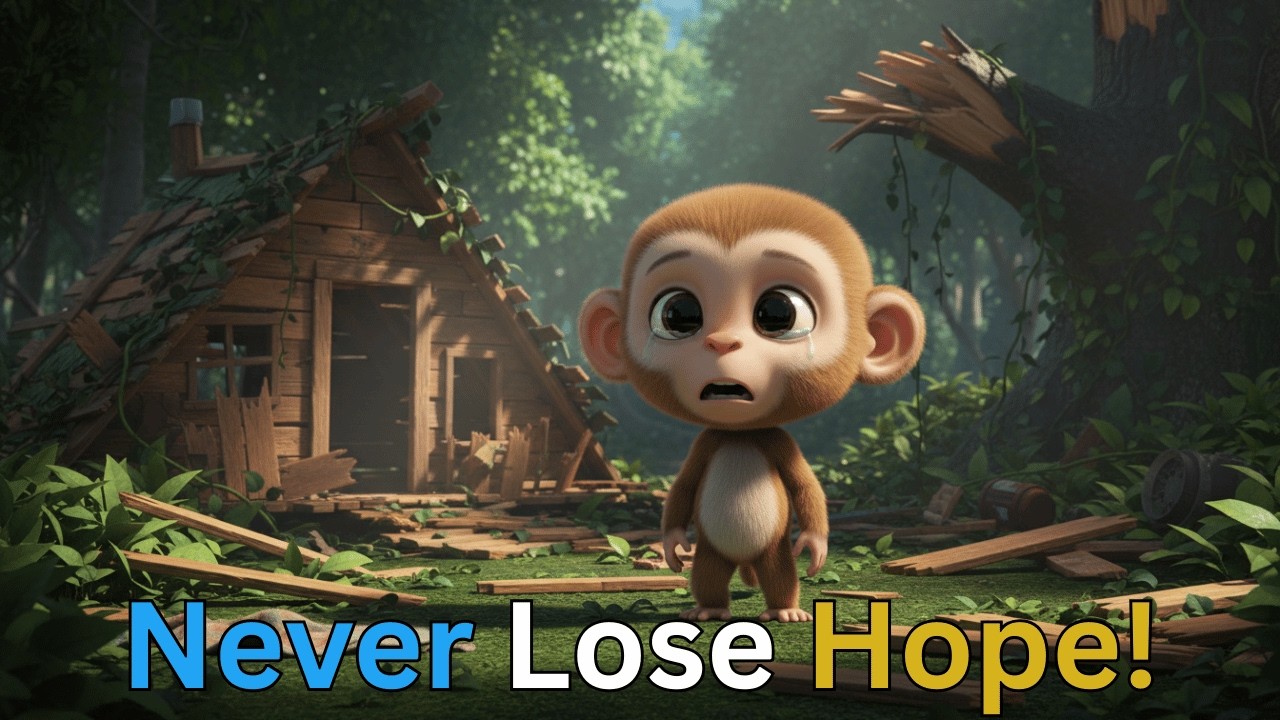 Don't Give Up | He Started From Zero | THE MONKEY WHO LOST EVERYTHING | Moral Short Story in English