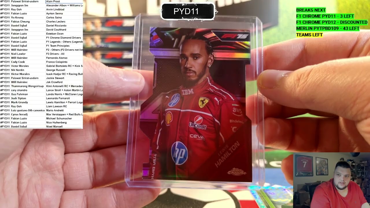2025 Topps Chrome Formula 1 Racing F1C25, 12 Box PYD CASE BREAK 