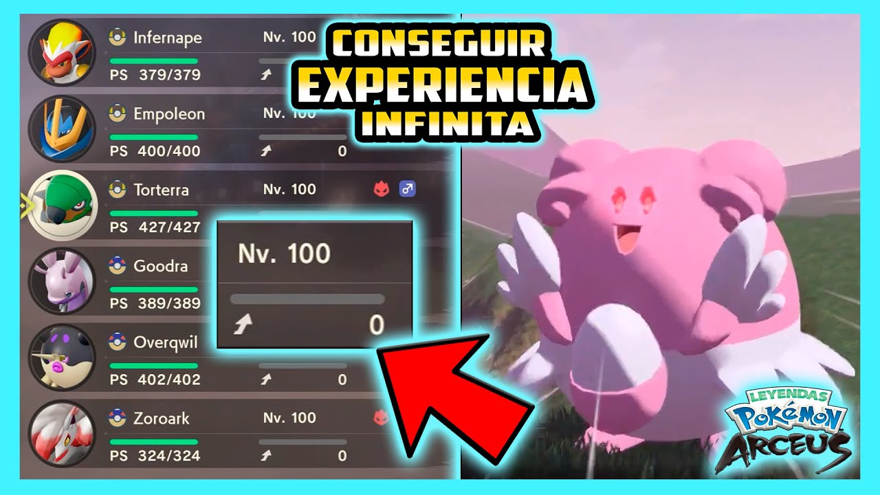 ★TRUCO★ COMO CONSEGUIR EXPERIENCIA INFINITA FACIL Y RAPIDO - POKEMON LEGENDS ARCEUS★