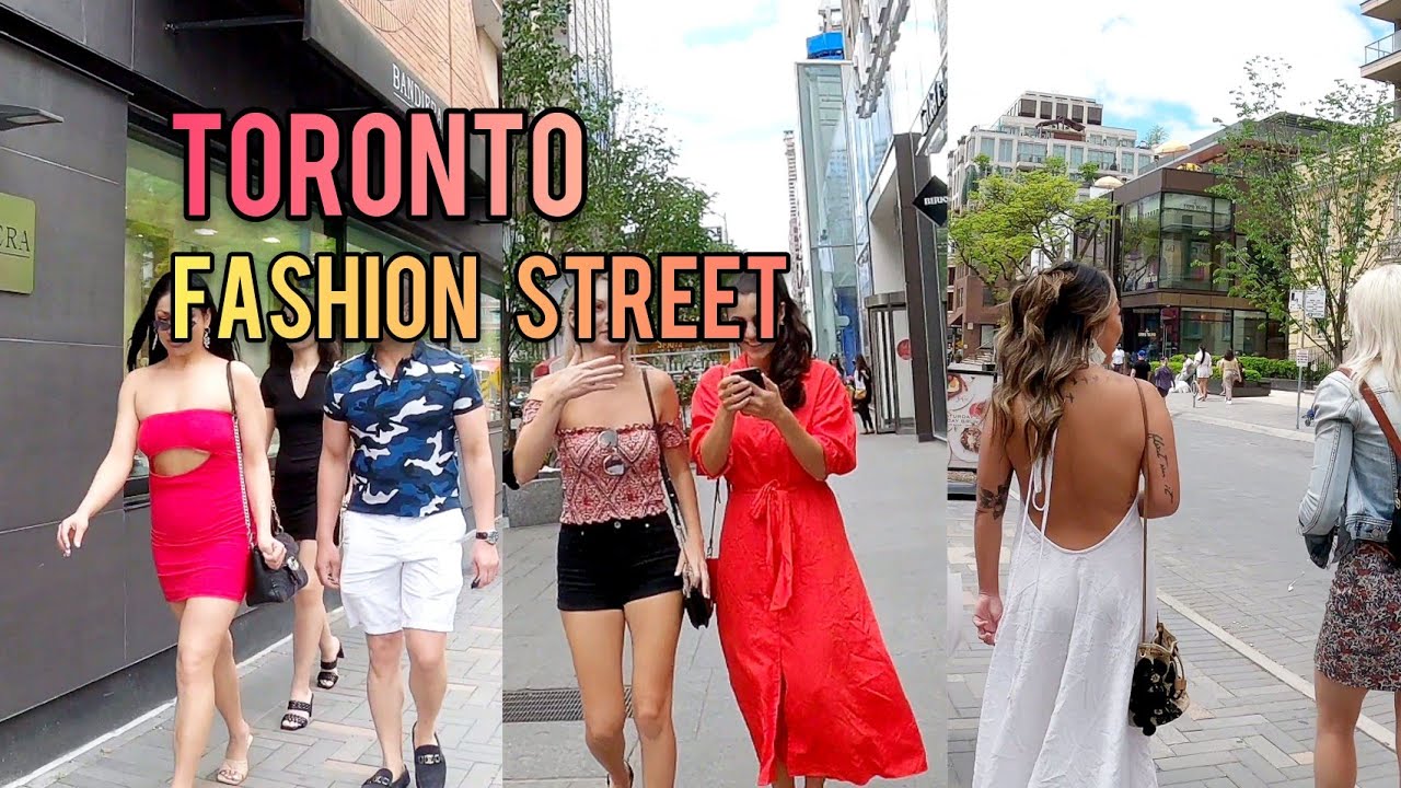 Toronto Street Style, Yorkville & Bloor St Downtown Walking Tour, Canada 4K60