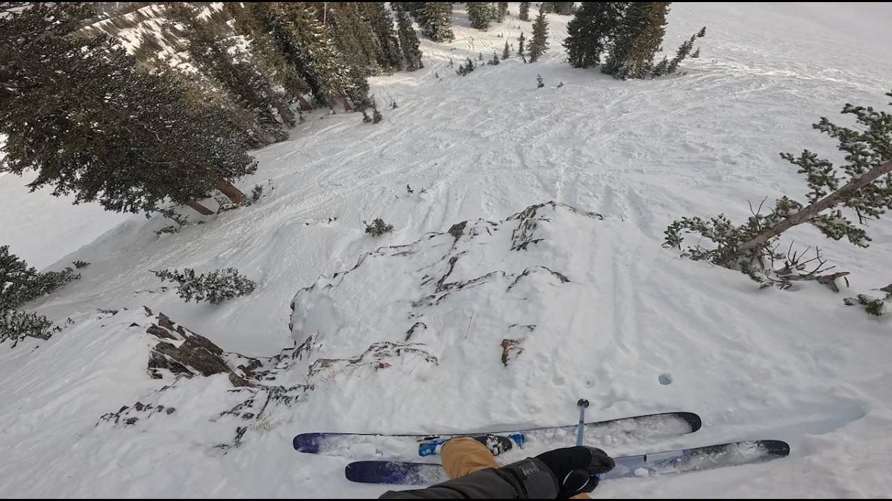 skiing storm leftovers at the bird