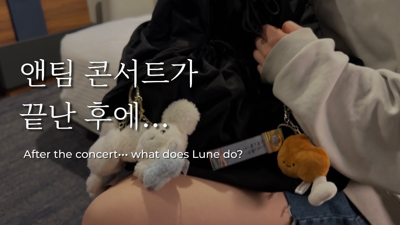 [르네로그] 콘서트가 끝난 후 나고야에서 생긴 일...(feat. 투어 가방 소개) | 앤팀 나고야 콘서트 브이로그2