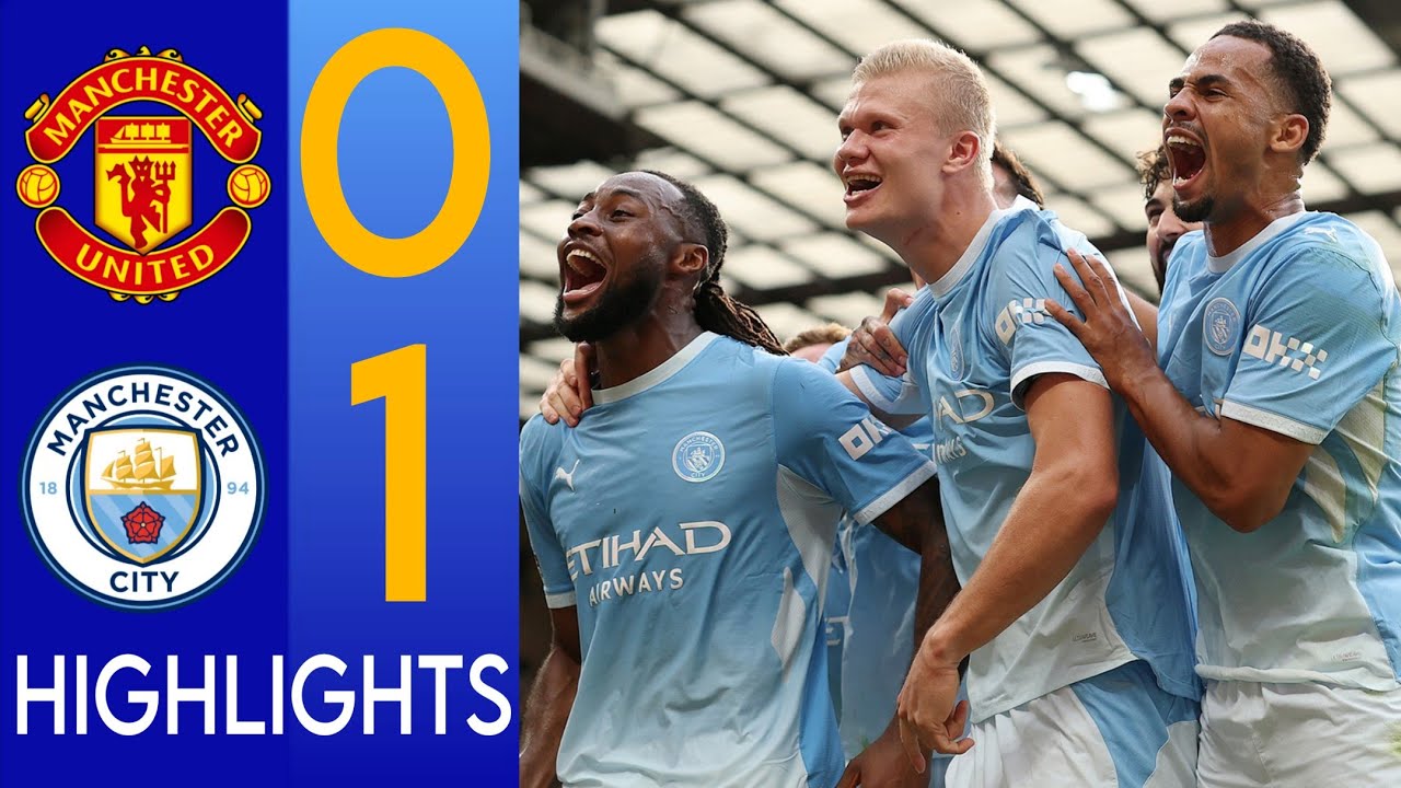 Manchester United vs Man City Highlights & PHIL FODEN RED CARD! & ERLING haaland GOAL 😱🔥