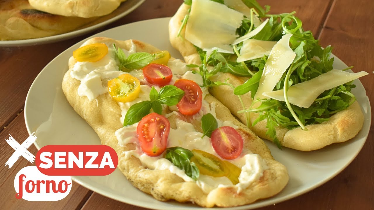 FOCACCIA o PIZZA IN PADELLA da farcire - croccante fuori e morbida dentro - senza forno