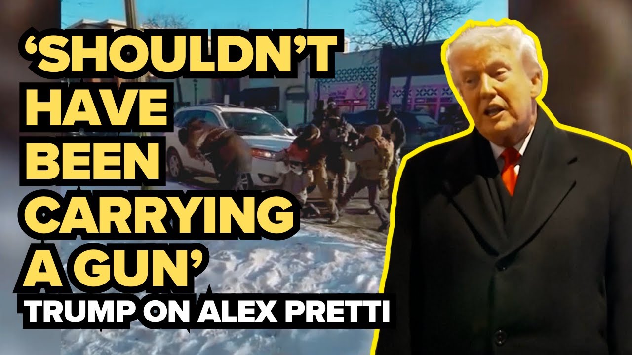 Trump in Iowa on Alex Pretti: “He shouldn’t have been carrying a gun” as investigation continues