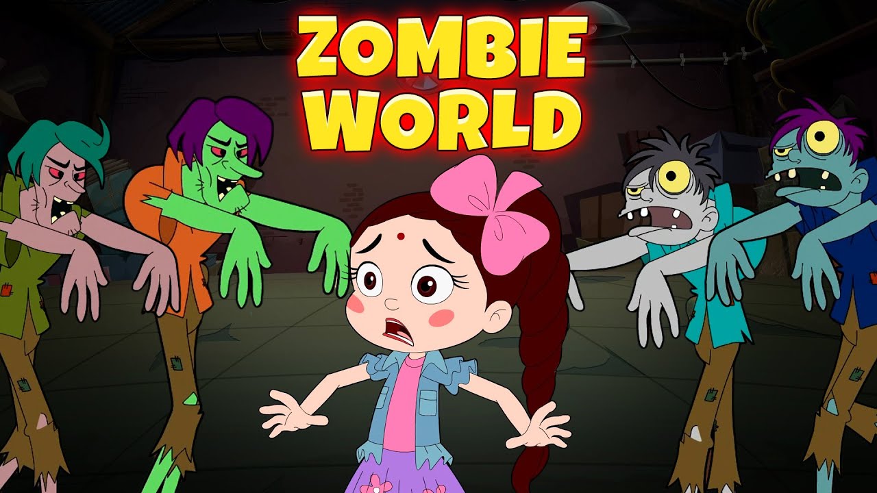 4 Creepy Zombies | Chutki Trapped in Zombie World | Funny Cartoons for Children