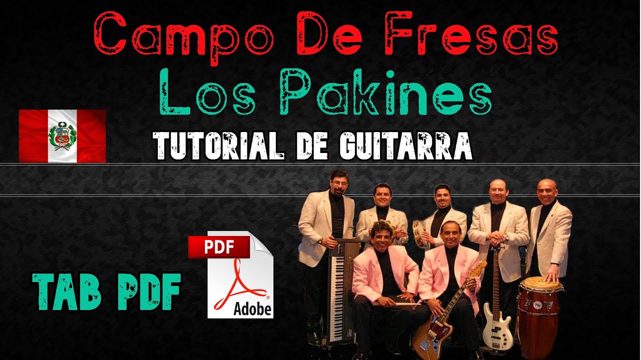 19.Guitarra TUTORIAL | Campo de Fresas - Los Pakines | Cover + TAB PDF (Cumbia City Perú)