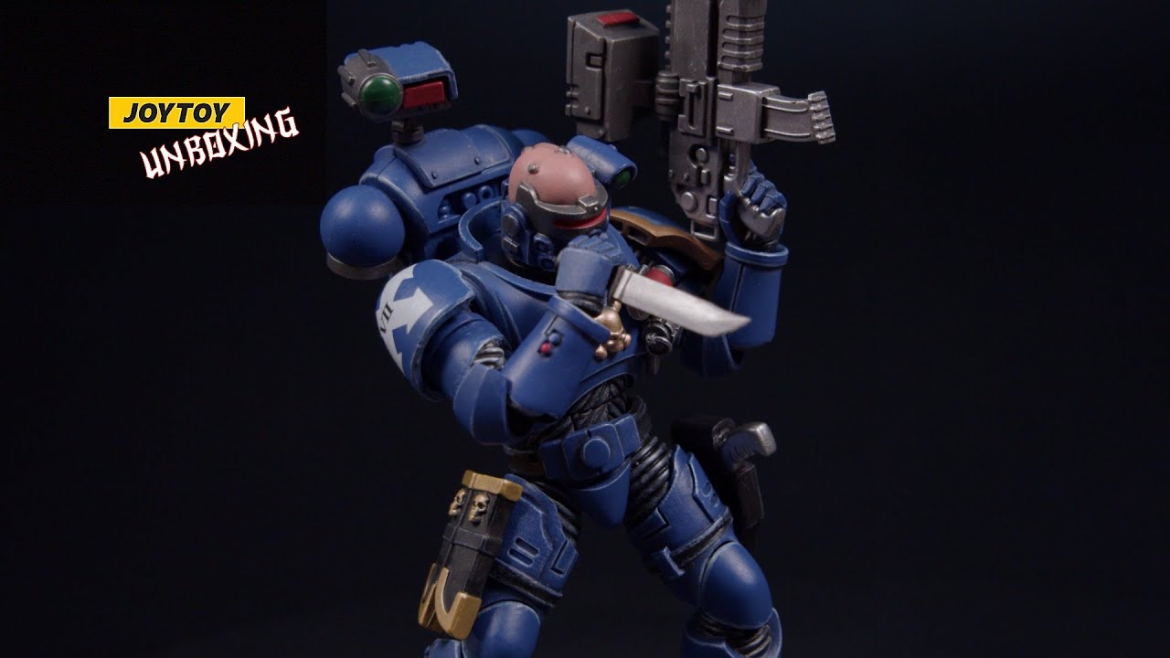 VANGUARD SPACEMARINES: ULTRAMARINES INCURSORS W40K 1/18 figure unboxing JoyToy JT1354 BROTHER VARRON