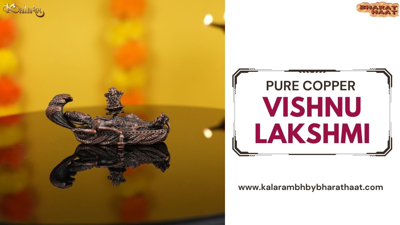 Divine Vishnu Lakshmi Brass Idol