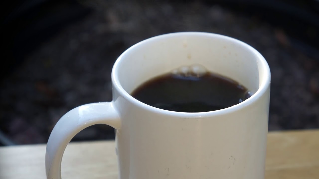 Royalty Free Hot Steaming Coffee Cup Stock Video Footage