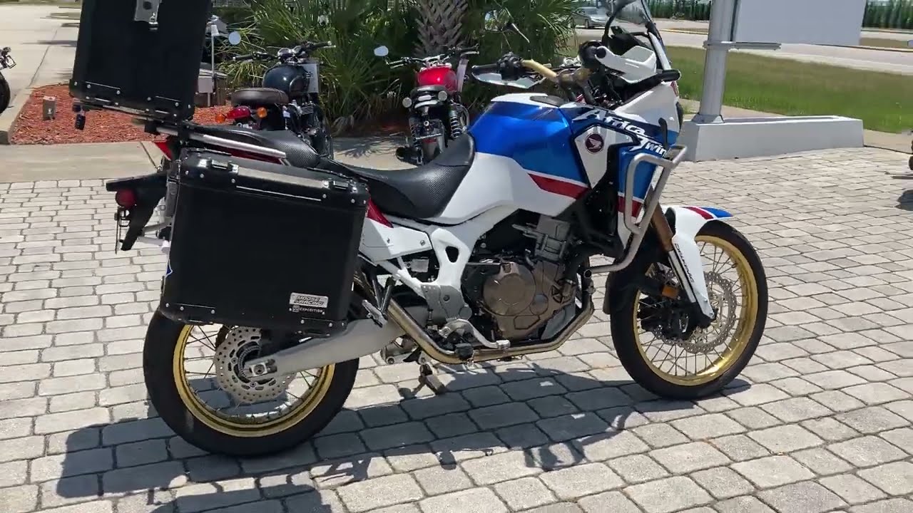 Low miles, preowned 2018 Honda Africa Twin Adventure Sports CRF1000L2-loaded and ready for adventure