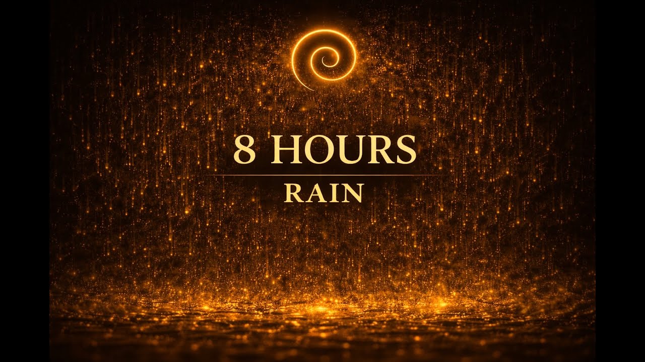 8 Hours of Rain for Deep Sleep | Black Screen