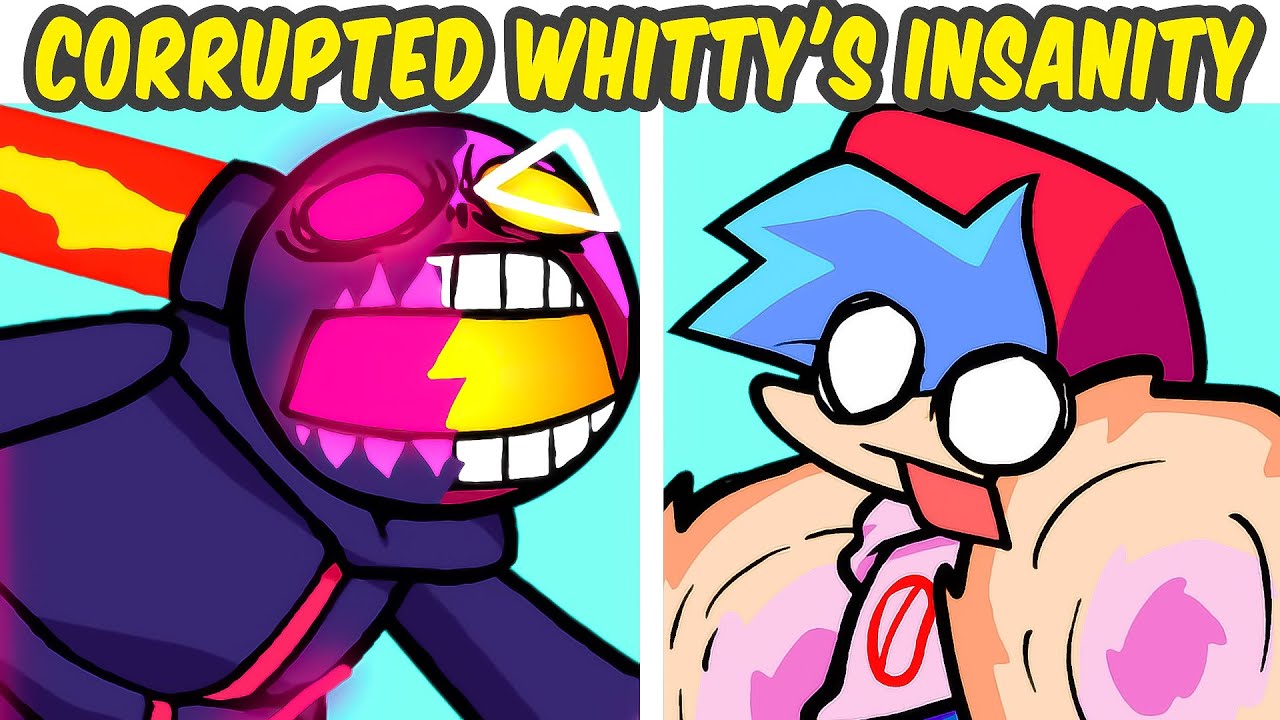 Friday Night Funkin' EVIL Boyfriend VS Whitty's Insanity Unleashed PLUS FULL WEEK (FNF MOD/COVER)
