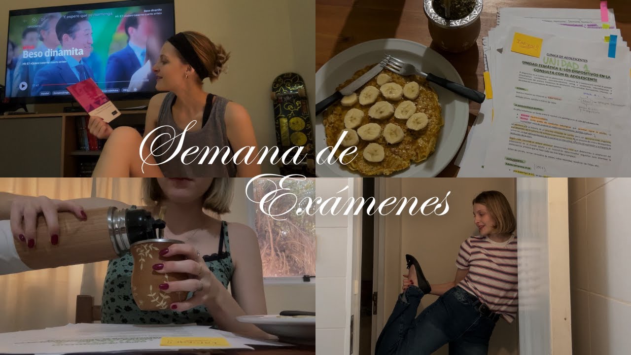 Una semana de exámenes conmigo (estudiar, rendir, colapsar y volver a empezar)