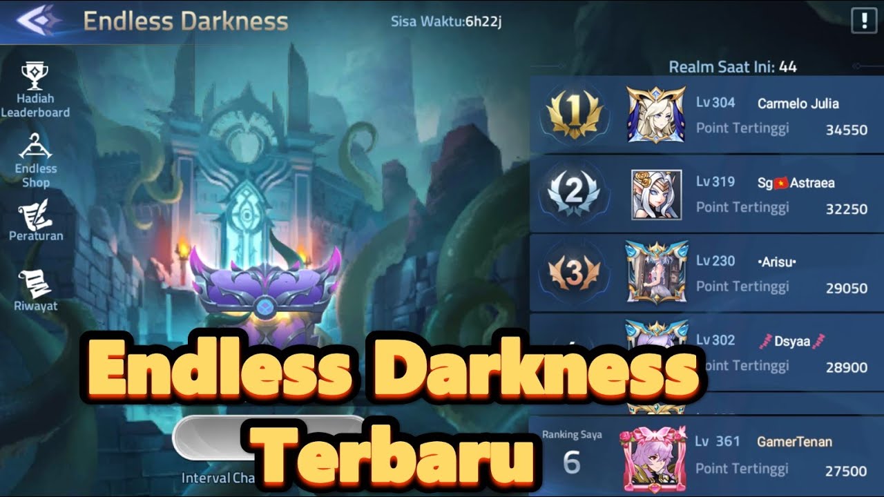 Endless darkness mla terbaru semakin mudah - Mobile legends adventure