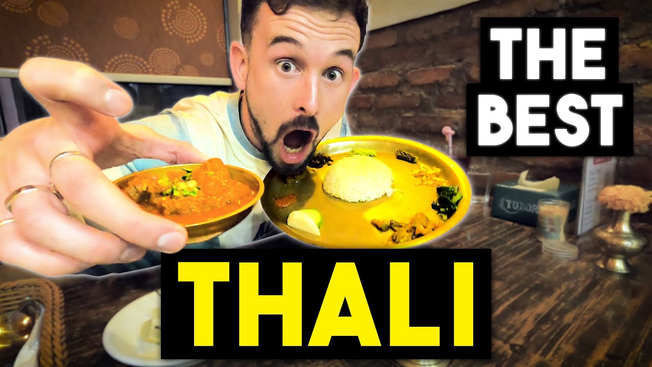 Trying the BEST Nepali THALI in Kathmandu🇳🇵