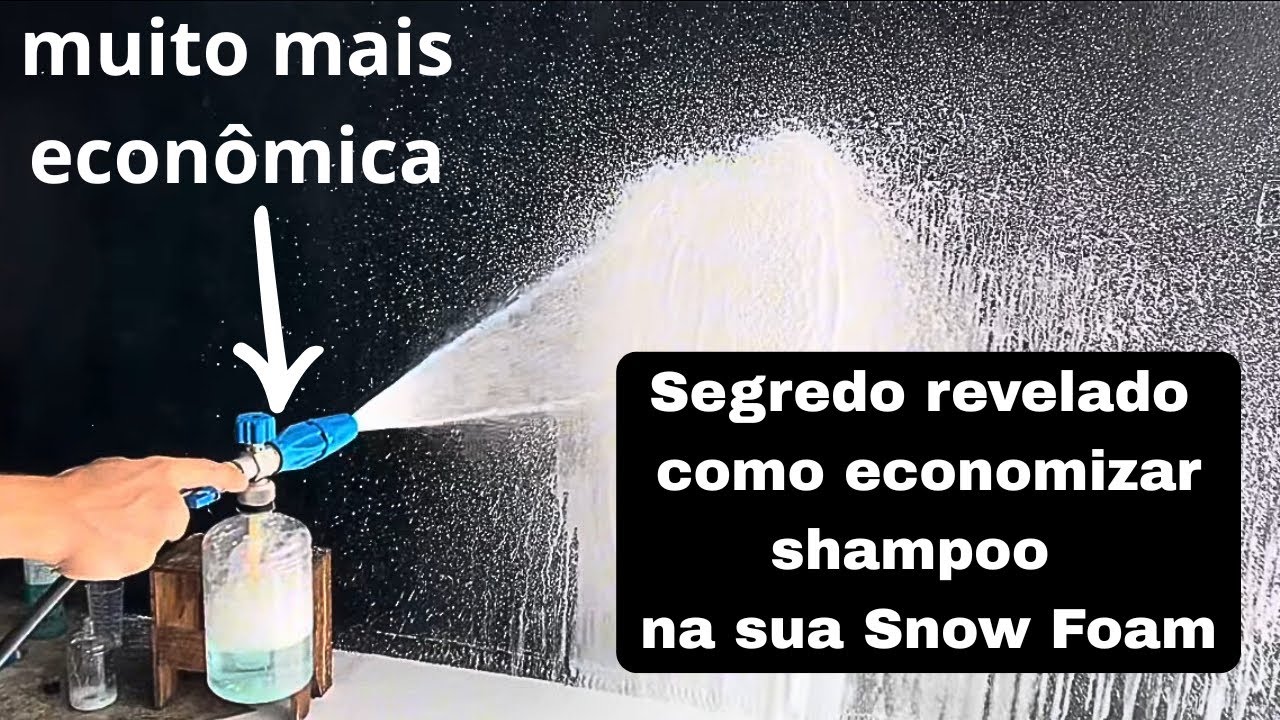Como economizar shampoo na Snow Foam
