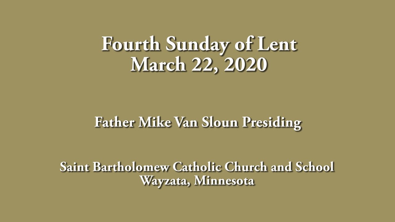 Mass Celebration for 03-22-2020