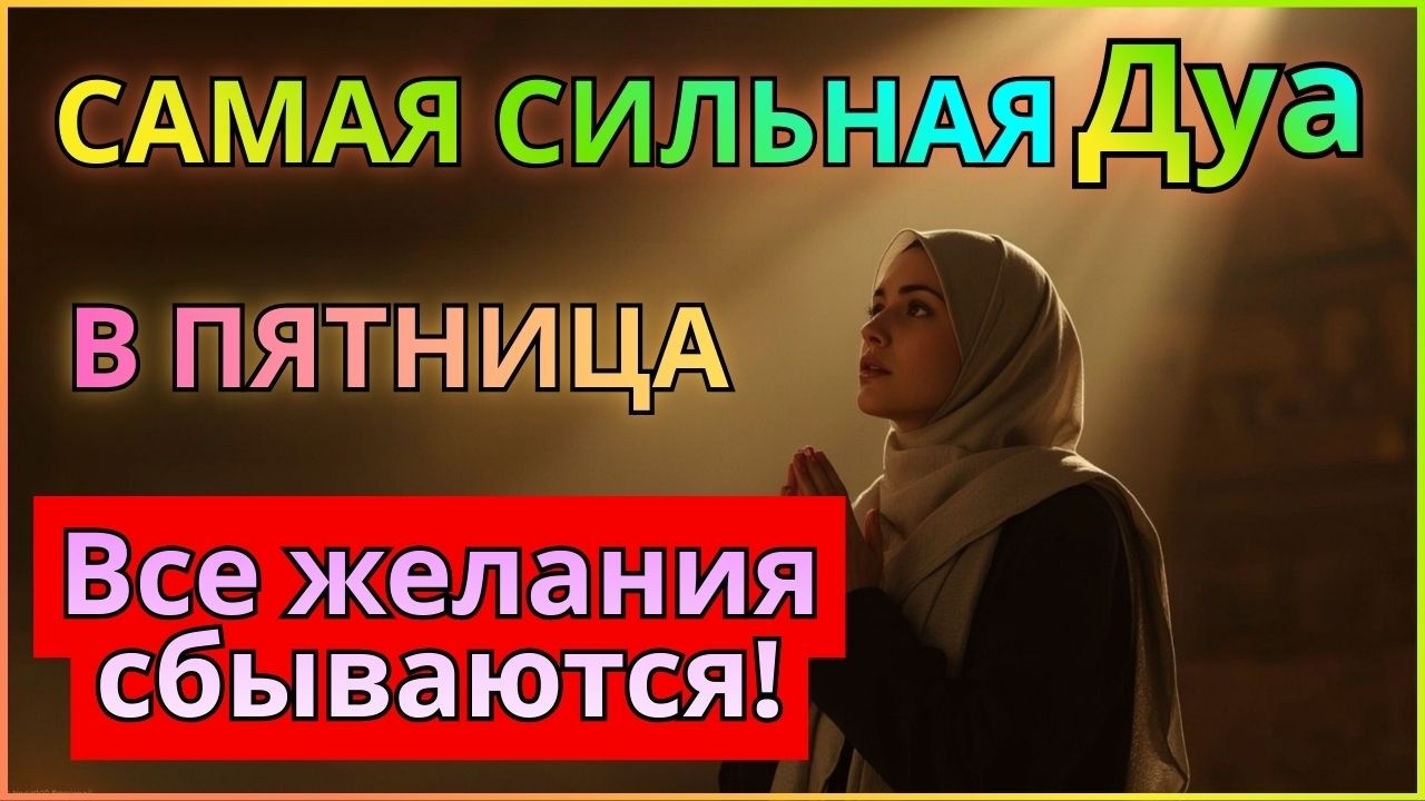 💝 Дуа в ПЯТНИЦА Все желания сбываются! #дуа