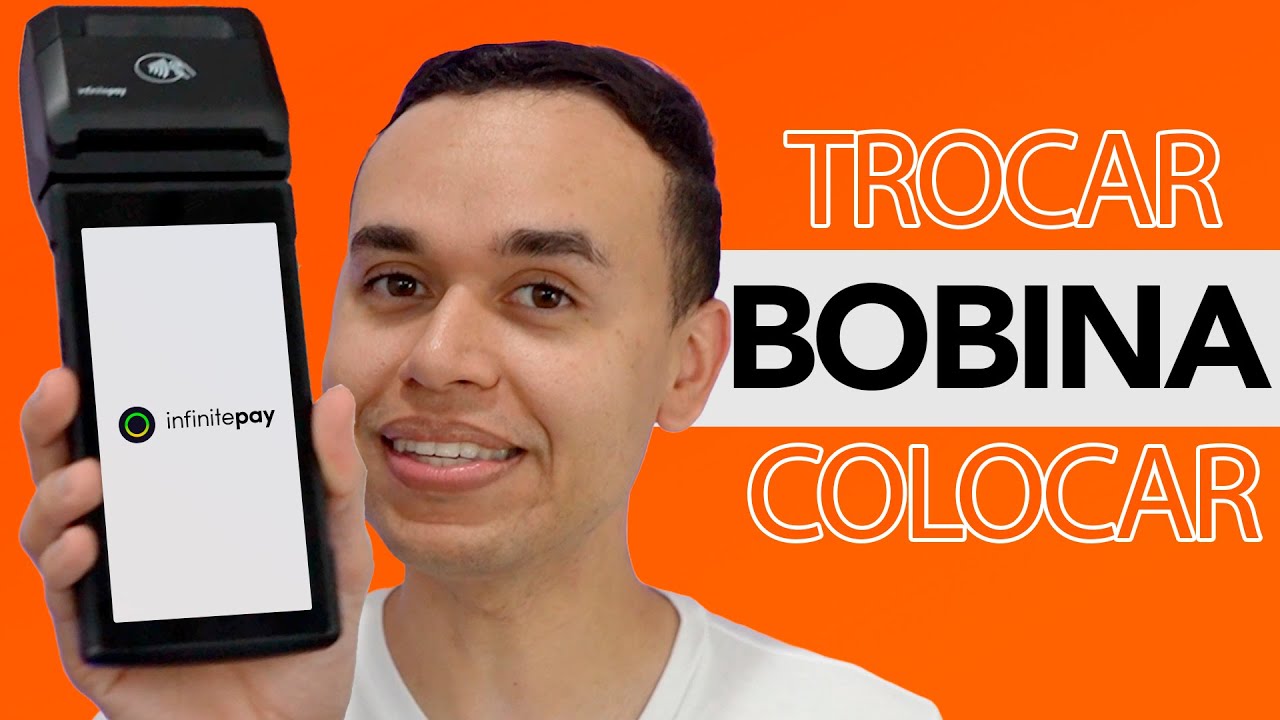 Como colocar ou trocar a bobina da maquininha Infinite Smart da InfinitePay