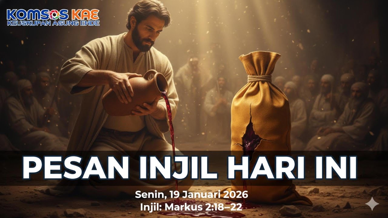 PESAN INJIL HARI INI : Senin, 19 Januari 2026 - Injil Markus 2:18–22