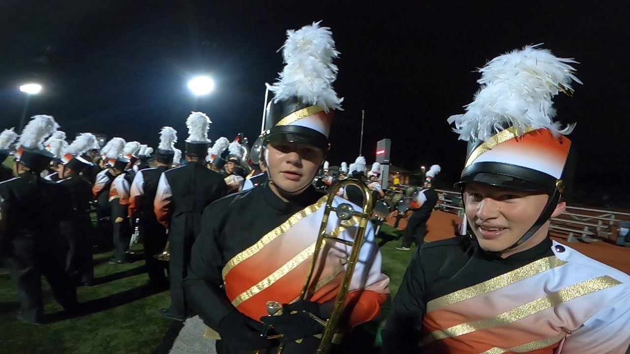 Westerville North Marching Band Drum Major POV @ Dublin Scioto