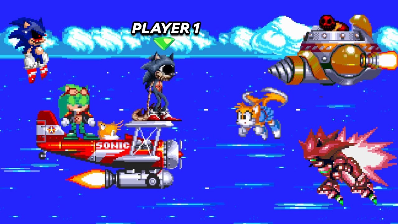 Agregué muchos PERSONAJES NUEVOS a este juego de Sonic (Sonic EYX, Scourge, Starved Eggman)