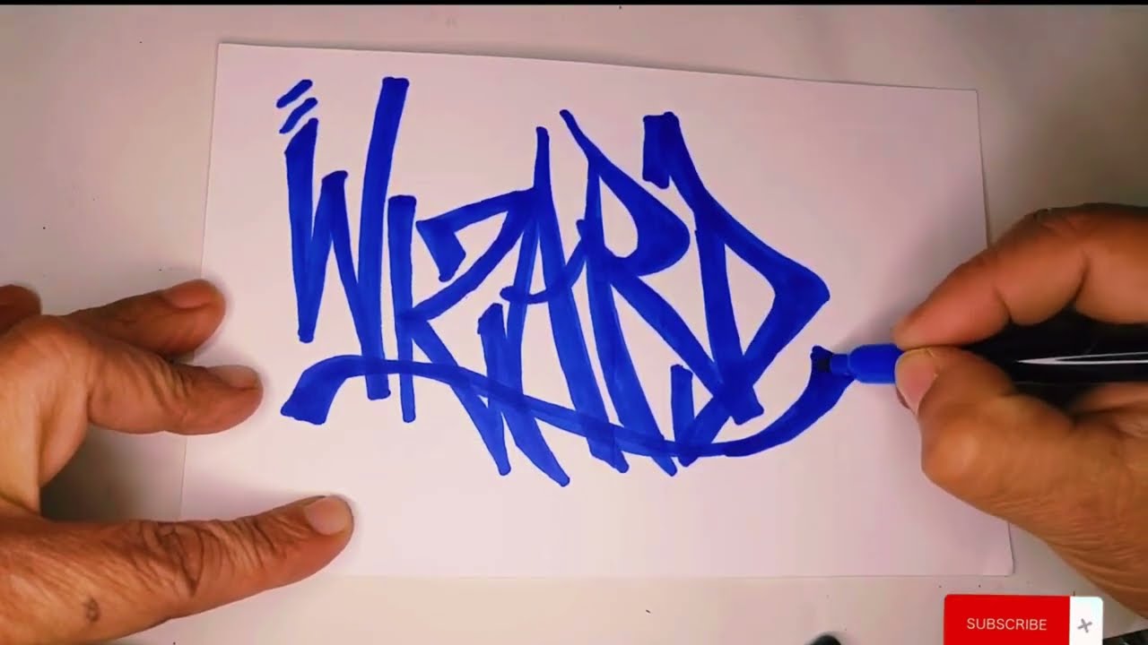 How to Draw Graffiti Name Wizard by Cholowiz13 🎨