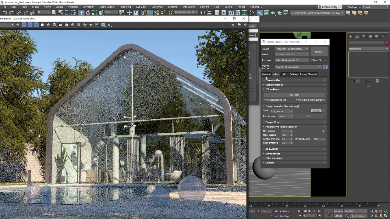 Introducción a V-Ray Next