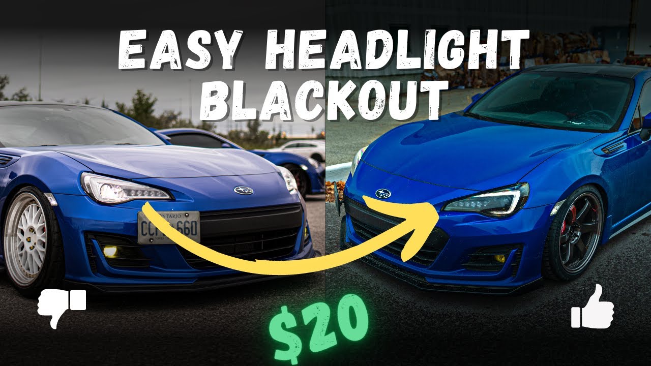 Cheap headlight blackout mod - less than $20! BRZ | FRS | 86