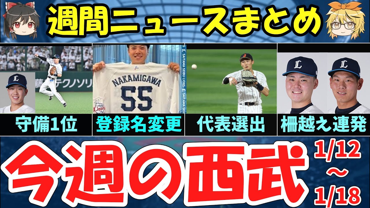 【週刊ライオンズ】キャンプに向けて各選手が動き出す！秋山俊&安藤銀杜選手が柵越え連発で外野争い激化！！先週のライオンズニュース【ゆっくり解説】