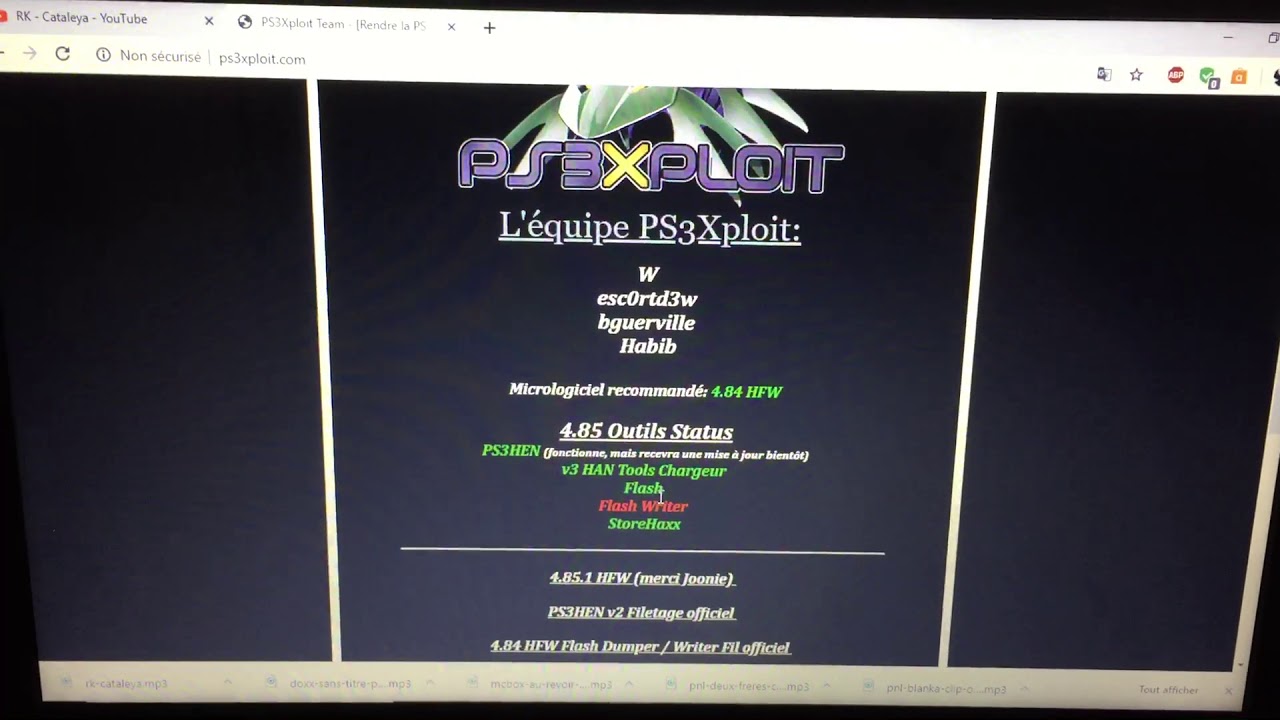 Mise a jour de la page PS3xploit