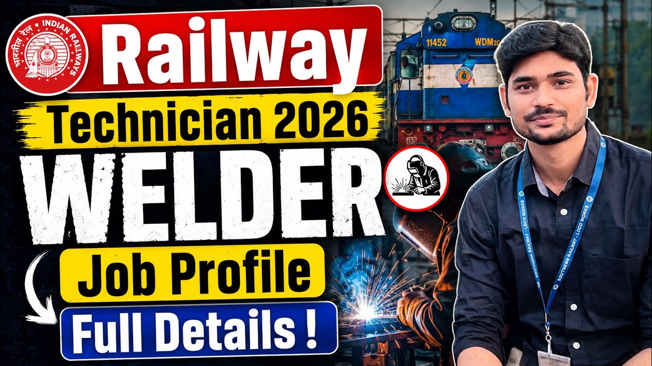 Railway Technician 2026 Welder Job Profile Full Details | Salary, Work & Promotion 🔥