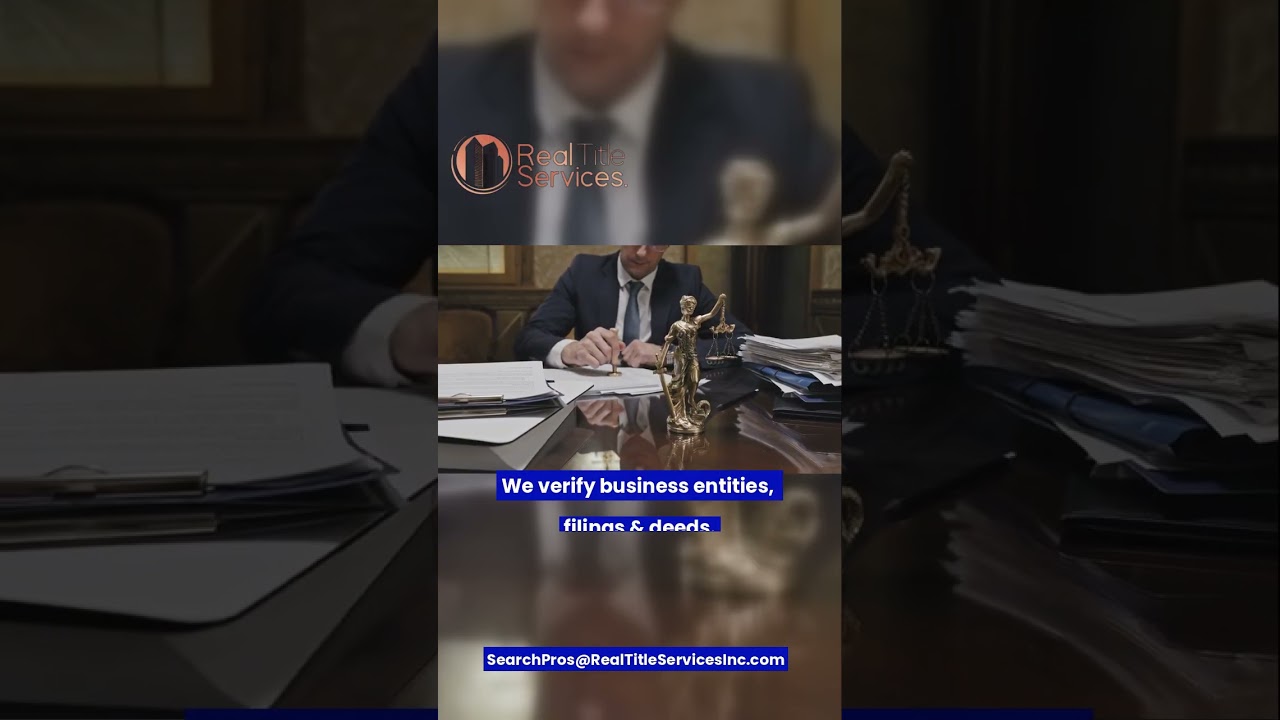 Verifying Corporate Entity Ownership Through Title and Business Records Search