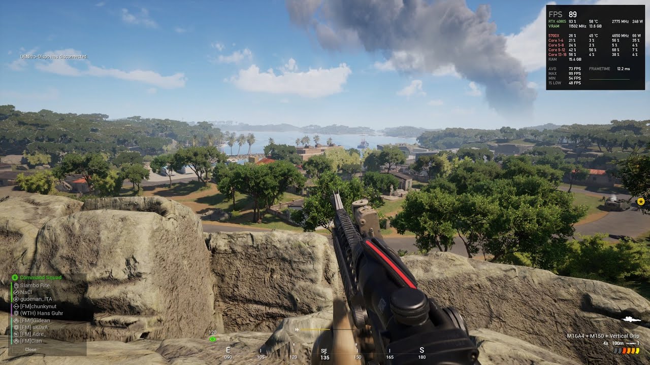 Squad Sanxian Islands 4k Ryzen 7 5700X RTX 4080 Super