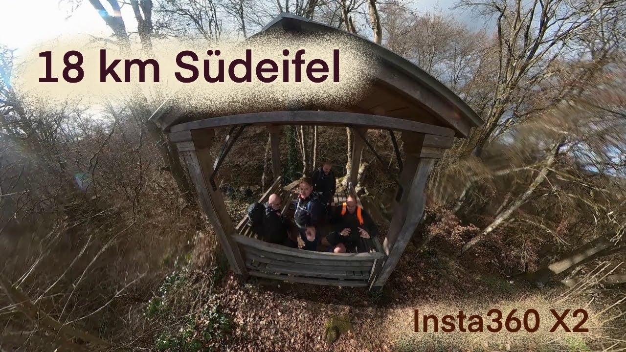 Südeifel Wanderung : 18 km pure Natur & Stille ( Insta360 X2 ) - 2022