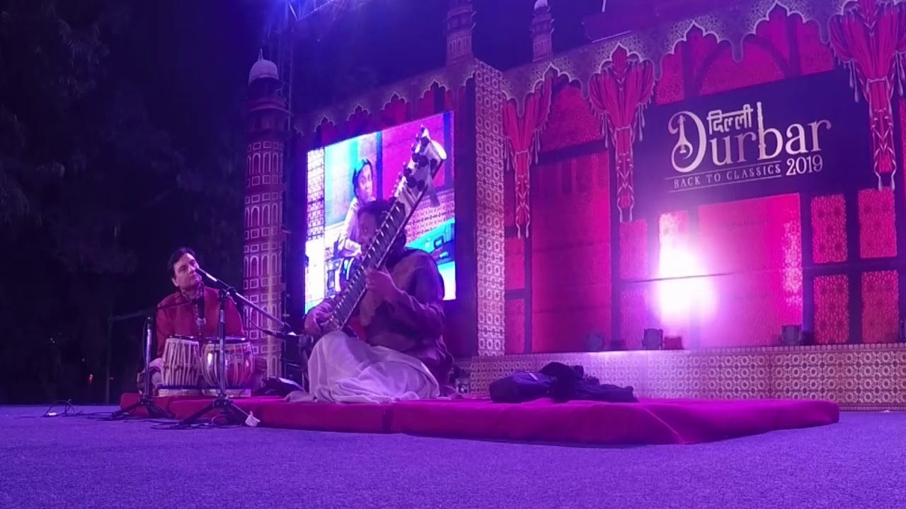 Shahid Parvez Khan (sitar), Akram Khan (tabla) - Durbar Festival, Delhi (march 2019) - part 1