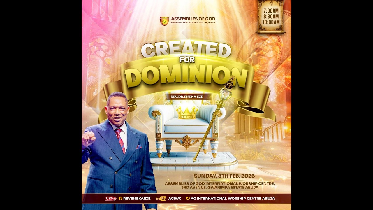 Created For Dominion|| FESTIVAL OF MIRACLES|| 1st Service || 08. 02. 2026 || Rev. Dr. Emeka Eze
