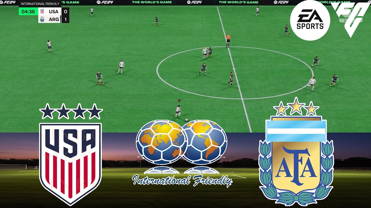 FC 25 - USA W vs Argentina W 17/03/2026 - International Friendly - Gameplay PS | Full Highlight